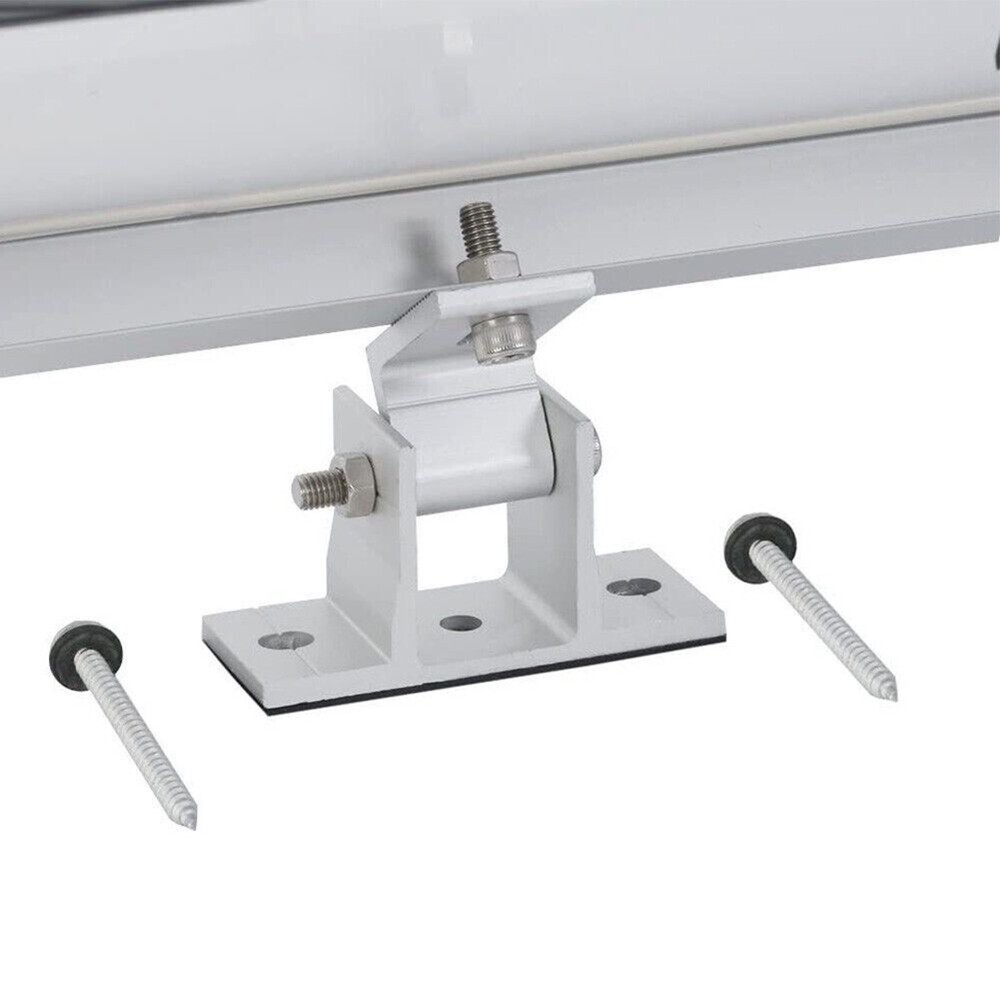 Solar Panel Rotatable Elevation With Angle Bracket Roof Mounting Attachment