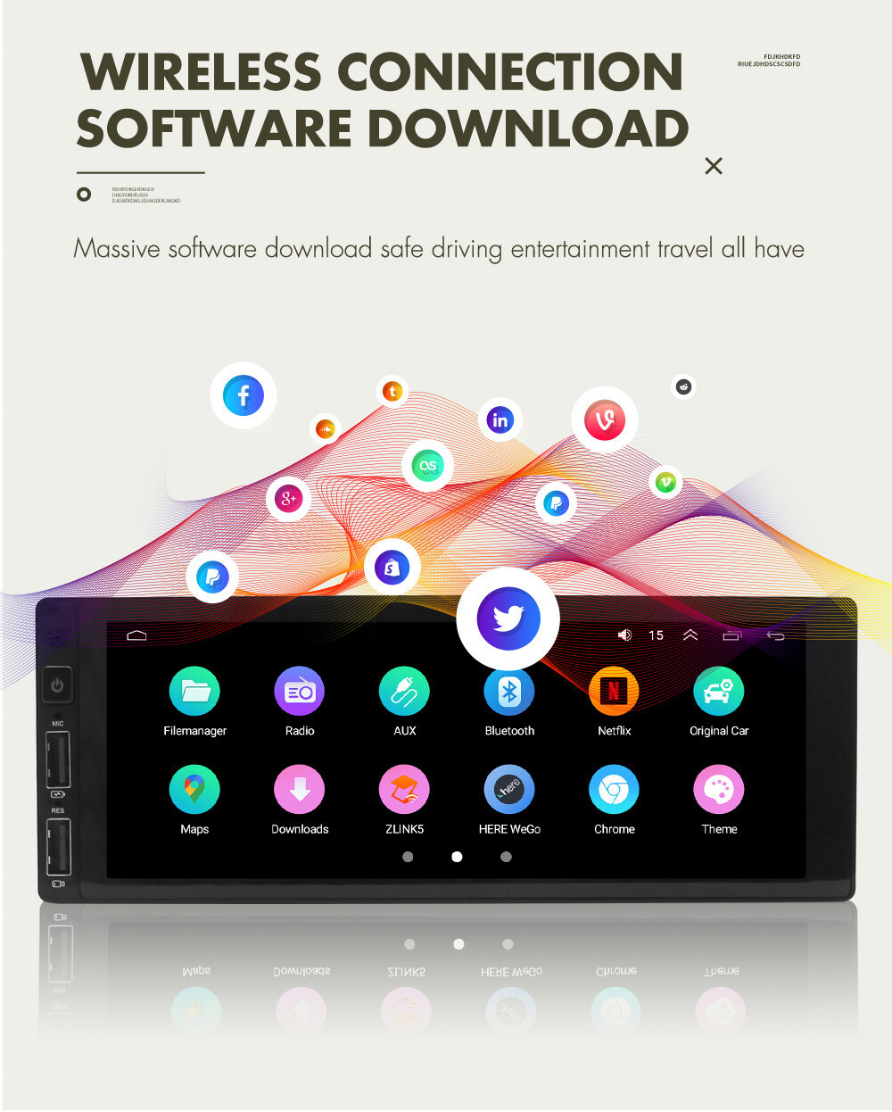 Fit For 1997-2002 Dodge Ram 2500 3500 Car Stereo Radio MP5 Player RDS GPS Wifi