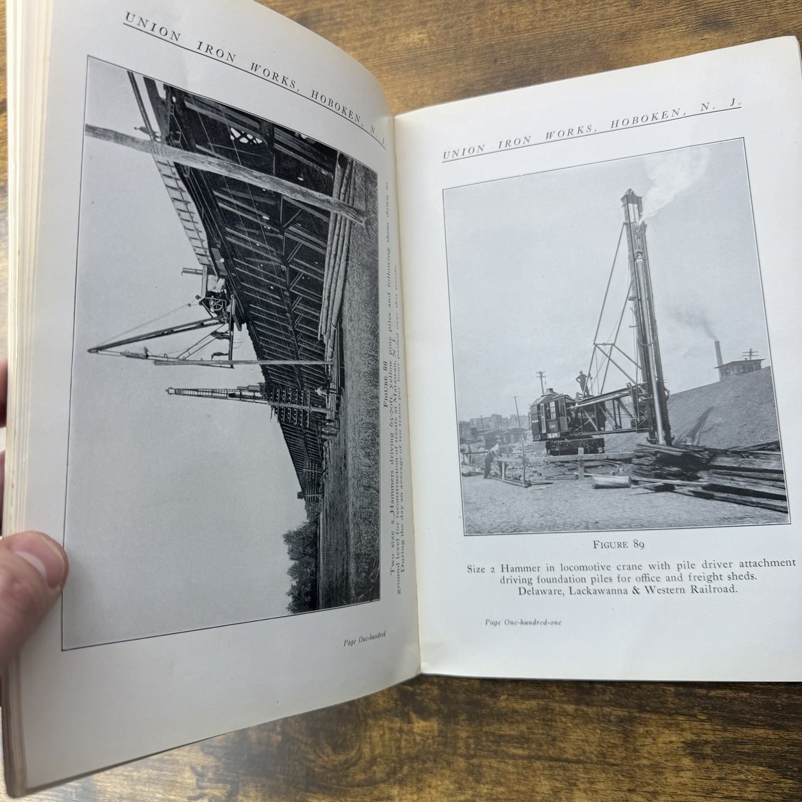 1915 Union Iron Works Hoboken NJ Pile Driving Machinery Catalogue No. 34 Rare