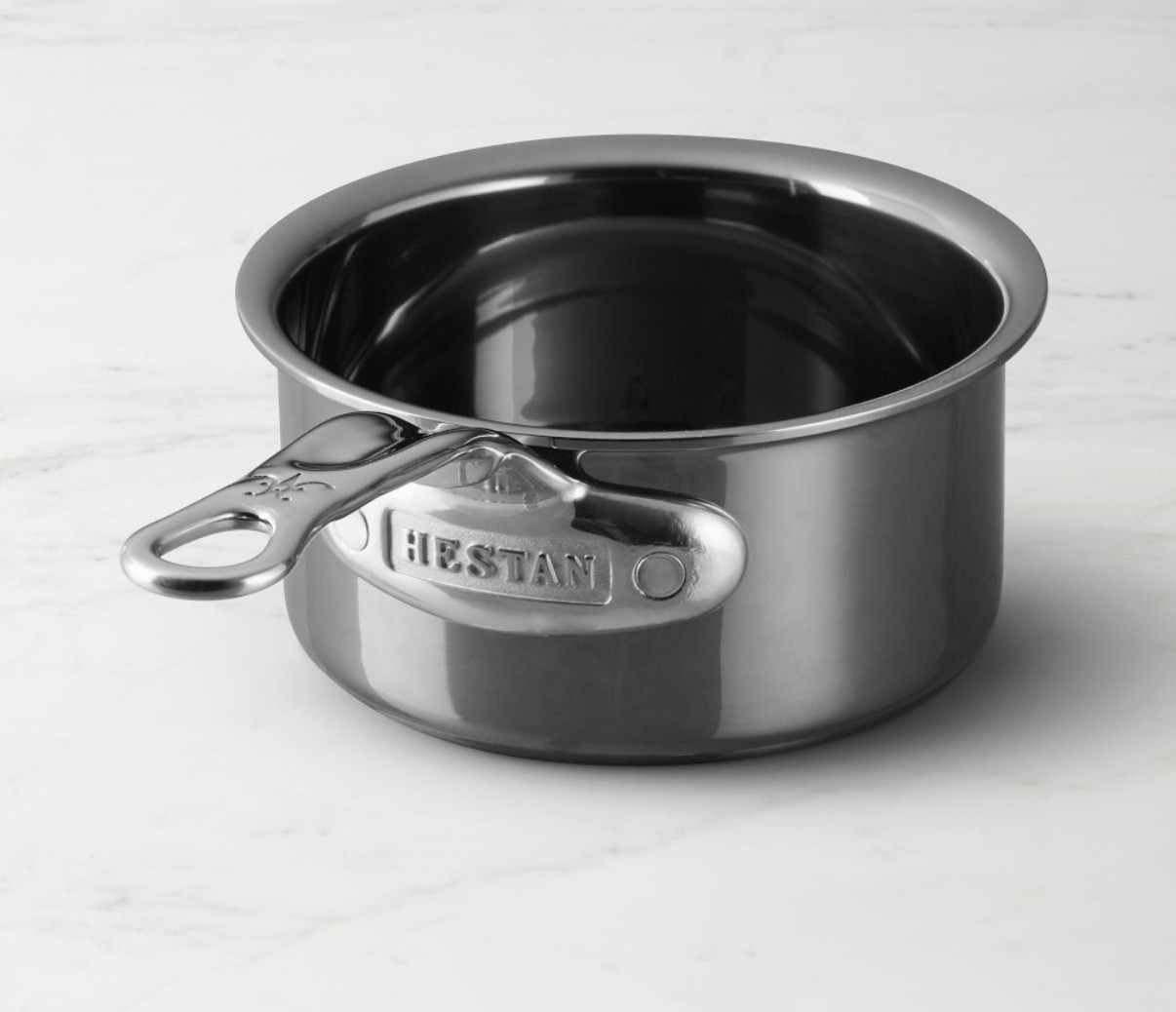 Butter Warmer,    In Size 3/4-Qt.,  Stainless Steel New.   By:   NanoBond Hestan