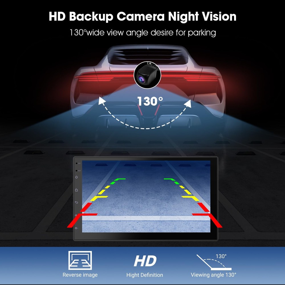 Wireless CarPlay Screen for Car & Android Auto Head Unit - Touchscreen 7 Inch...