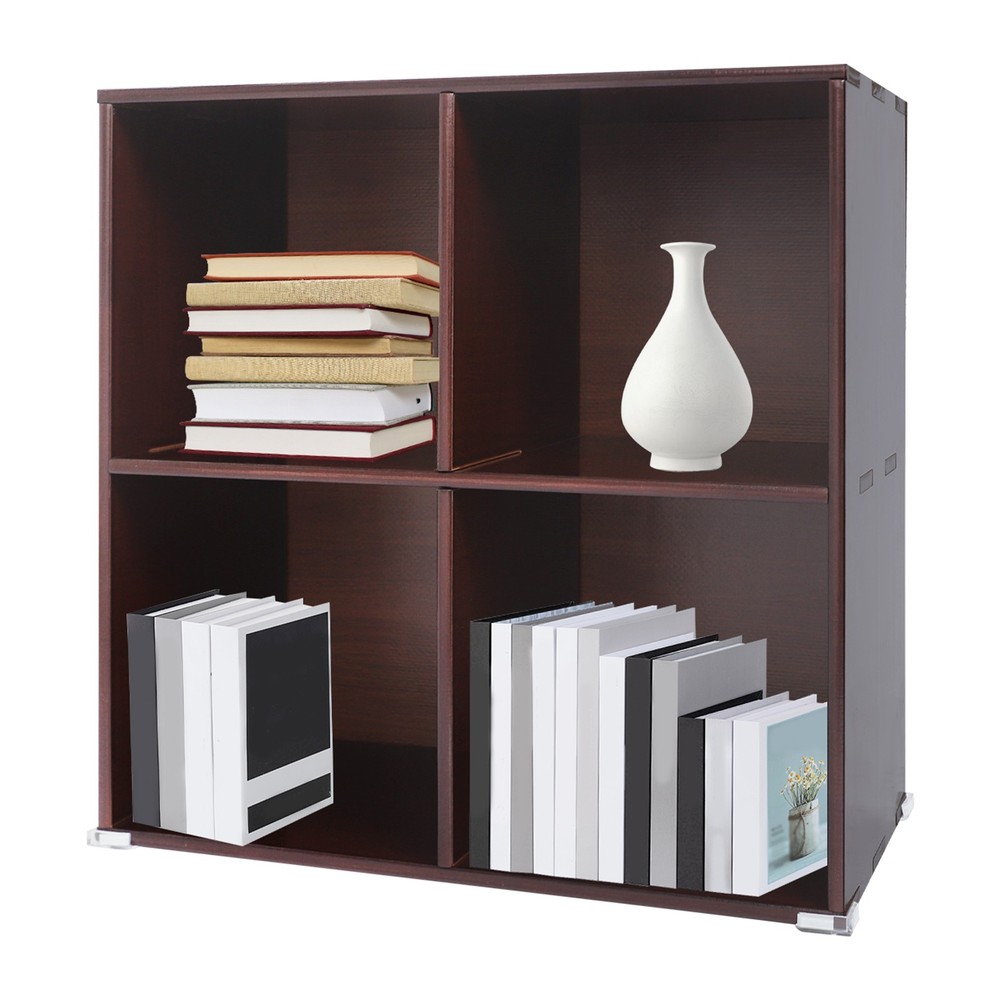 Small Cube Bookshelf Bookcase Shelf Tier Book Storage Vertical & Horizontally