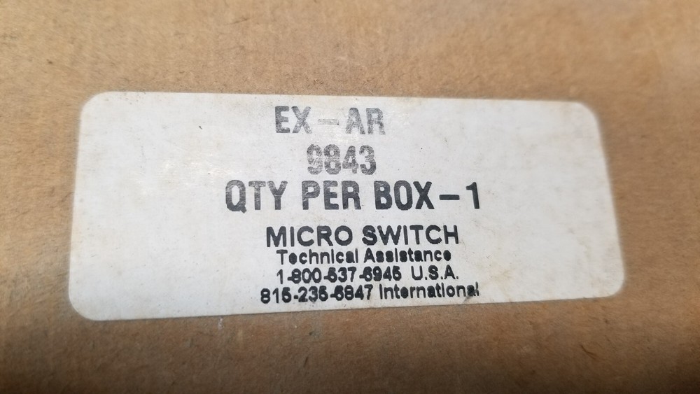 Honeywell EX-AR 9842 Micro Switch 9843 single roller arm Explosion Proof snap
