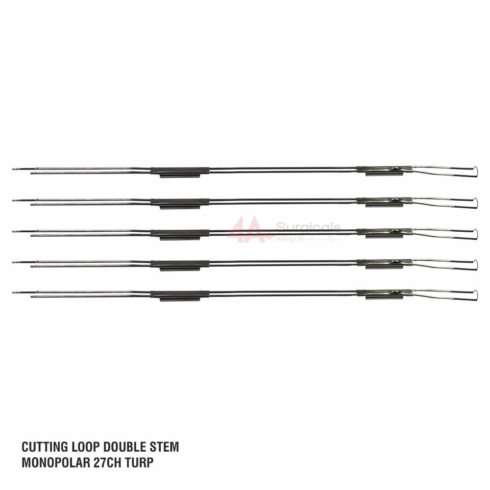 4A CUTTING LOOP MONOPOLAR DOUBLE STEM 27Fr SET OF 5