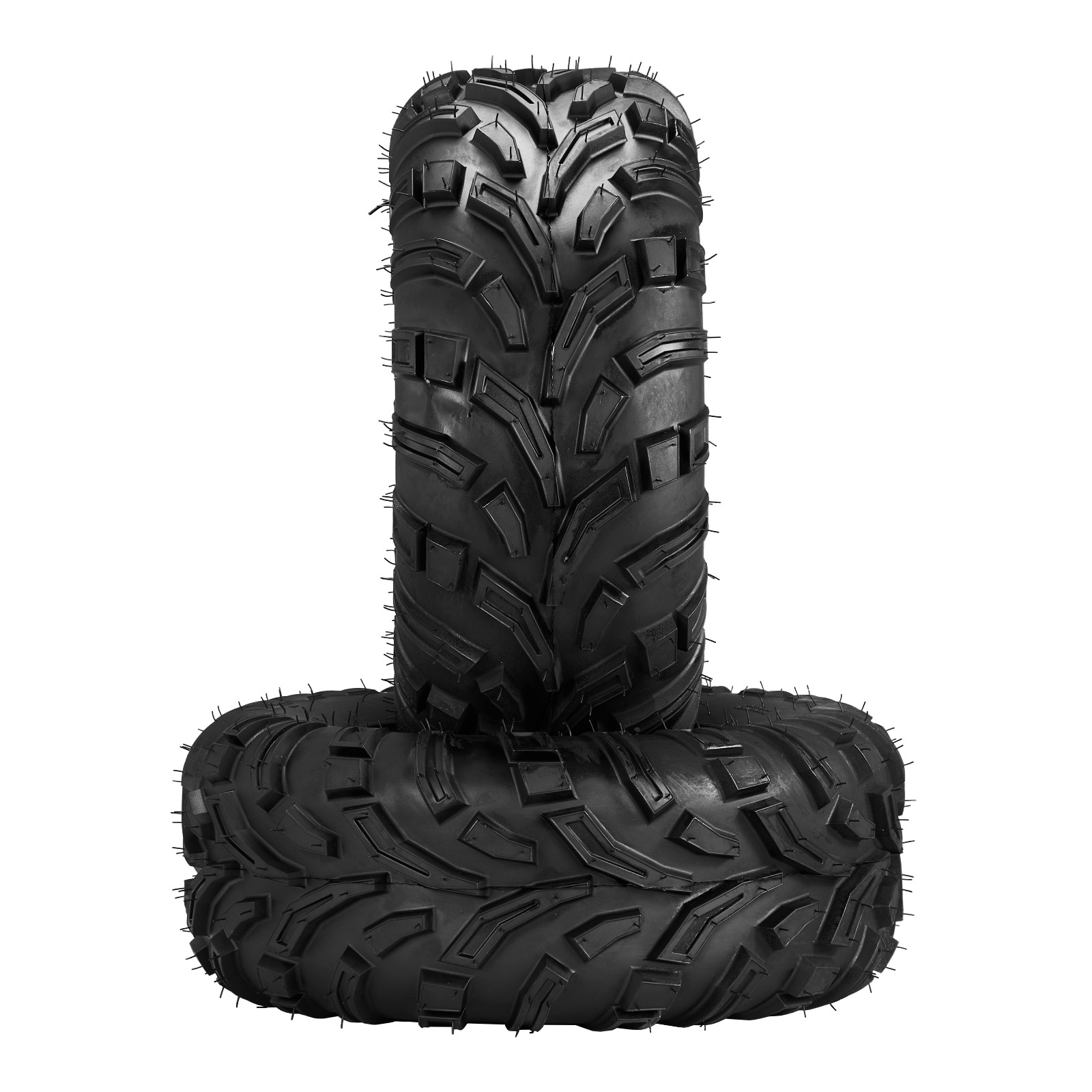 Two 21x8-9 ATV UTV Tires All Terrain 4 Ply 21x8x9 Tubeless Black Rubber
