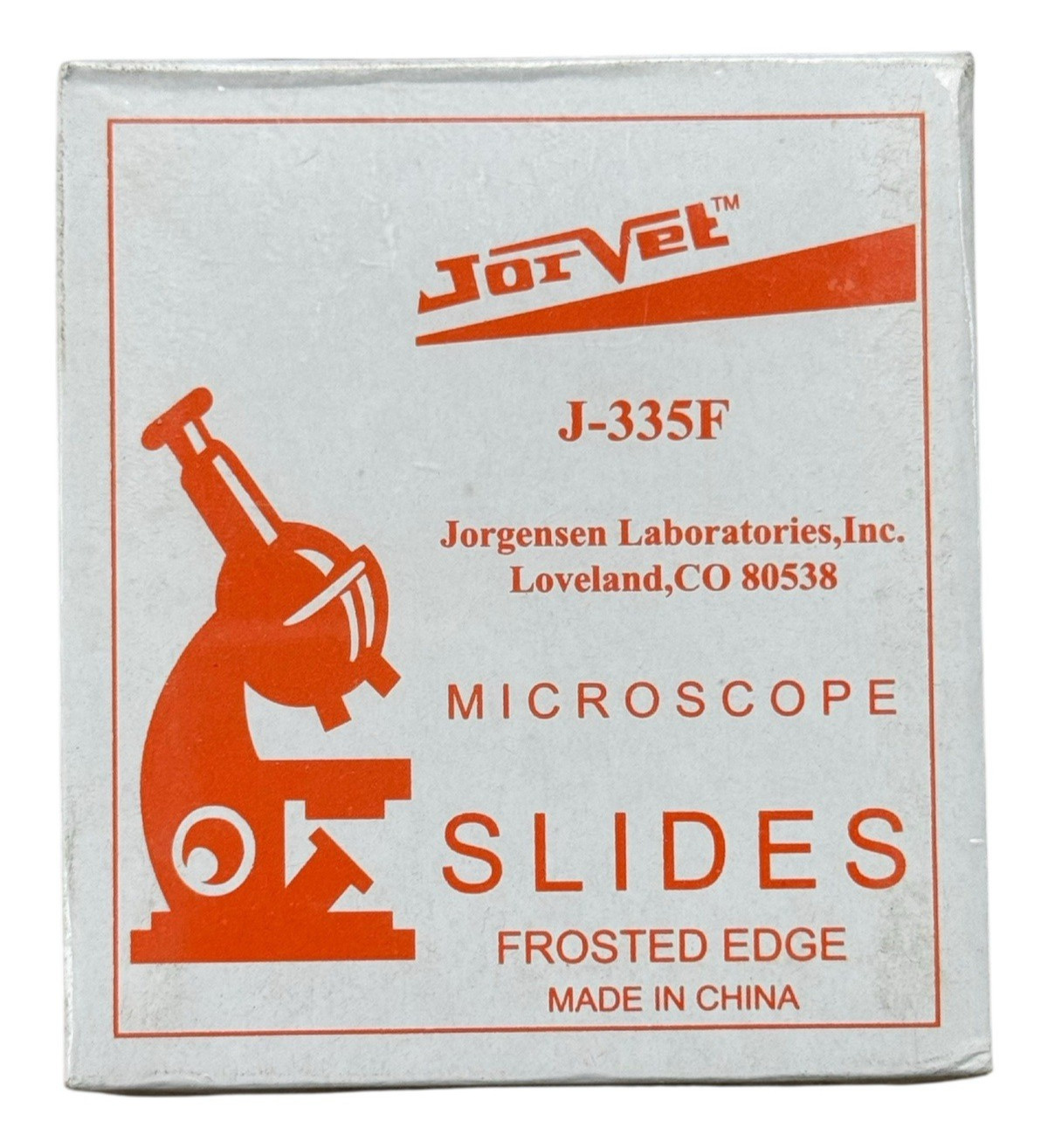 2 Boxes of 72 (144) Glass 1" x 3" Microscope Slides w/ Frosted Edge (J-335F)