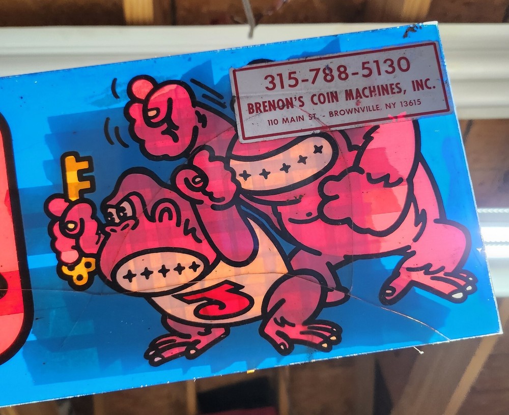 Donkey Kong Jr Original Marquee
