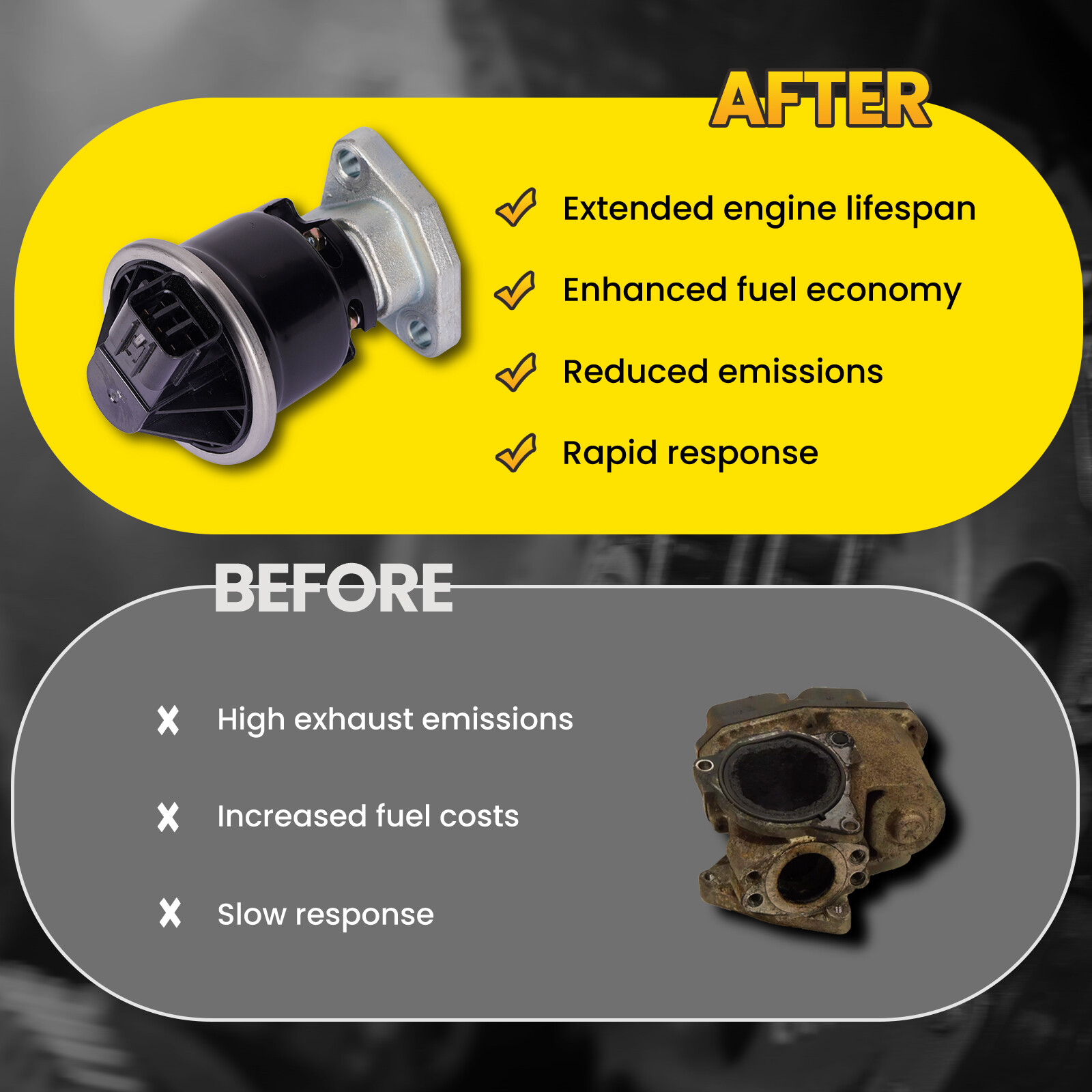 EGR Valve fit Acura TL MDX RL CL Honda Odyssey Accord Pilot Ridgeline Saturn Vue