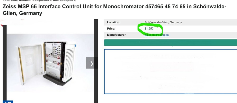 ZEISS MPC 65 MPC65 Microscope Interface Controller 45-74-65 [E4S5]