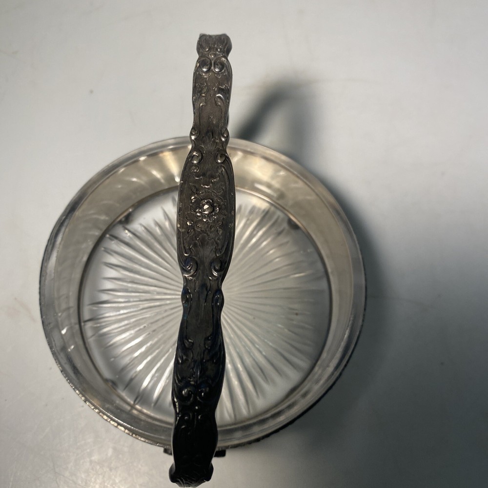 K.S Ornate Condiments Server Dutch Scenes & Handle Footed.