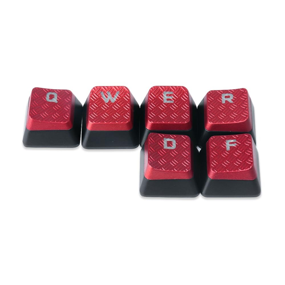Red Backlit Keycaps for Cherry Switches - FPS Gaming Keyboard Replacement