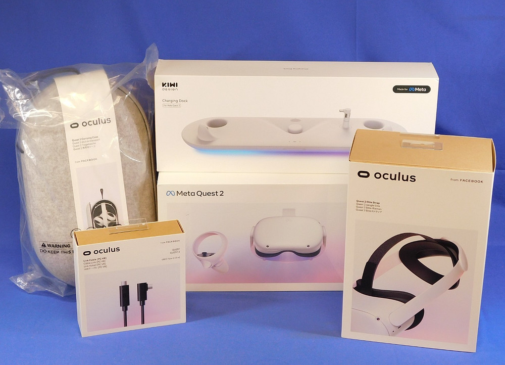 META OCULUS QUEST 2 128GB BUNDLE VR HEADSET WITH EXTRAS SEALED