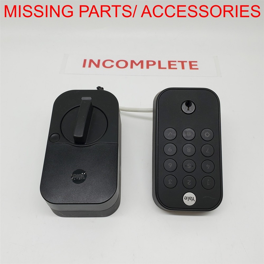Yale Security Assure Lock 2 Deadbolt, Black Suede Keyed Smart Entry Lock *READ*