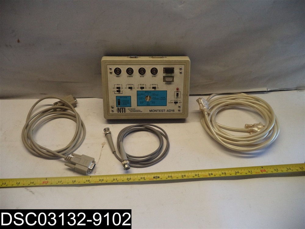USED: Montest-AD16 NTI Pattern Generator With Case & Some Cords