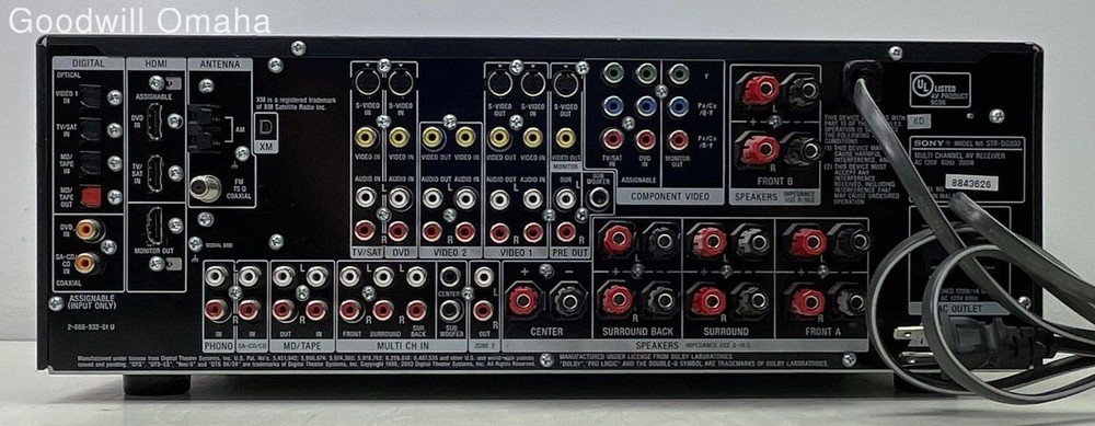 Sony Multi Channel AV Receiver STR-DG800 - TESTED - READ DESCRIPTION!!!