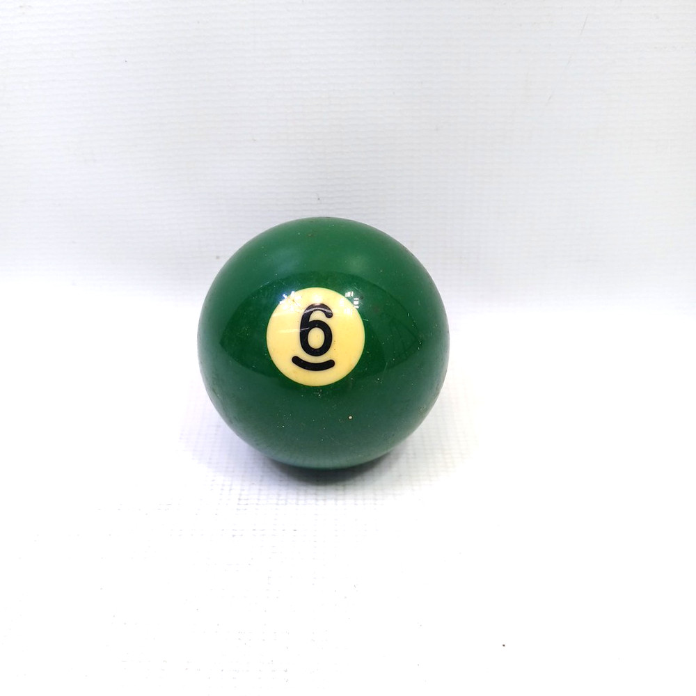 Vintage #6 Replacement 2-1/4" Pool Ball Billiard (Solid Green) 2.25"