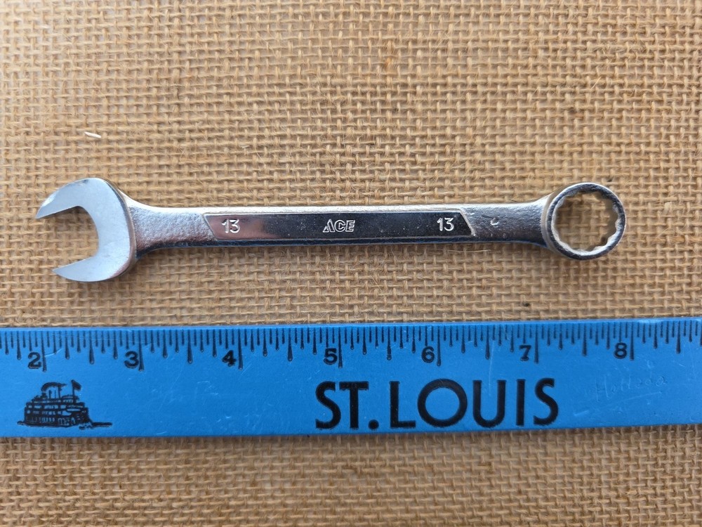 Ace Combination 13 mm Chrome Vanadium Wrench