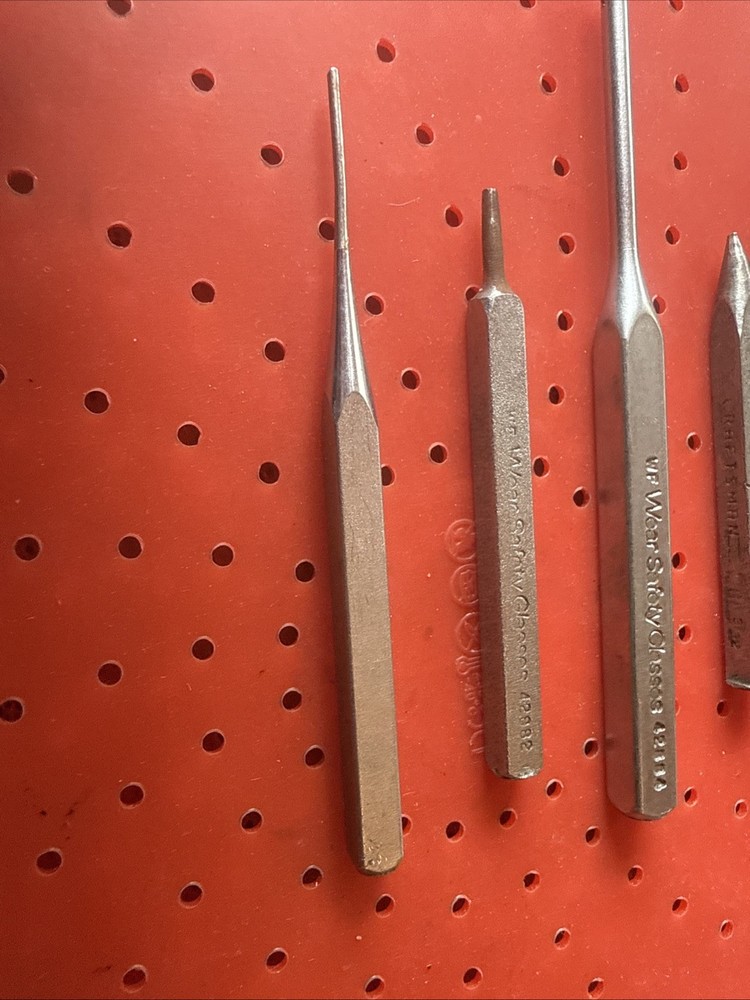 Vintage Craftsman Chisel & Punch Set, Circle G