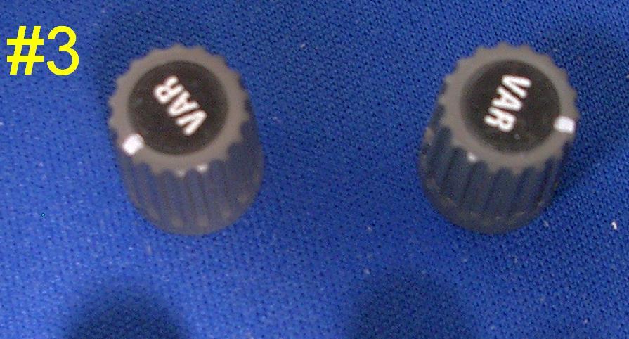 Small Gray Tektronix TEK knobs, Assorted styles, Sold in pairs