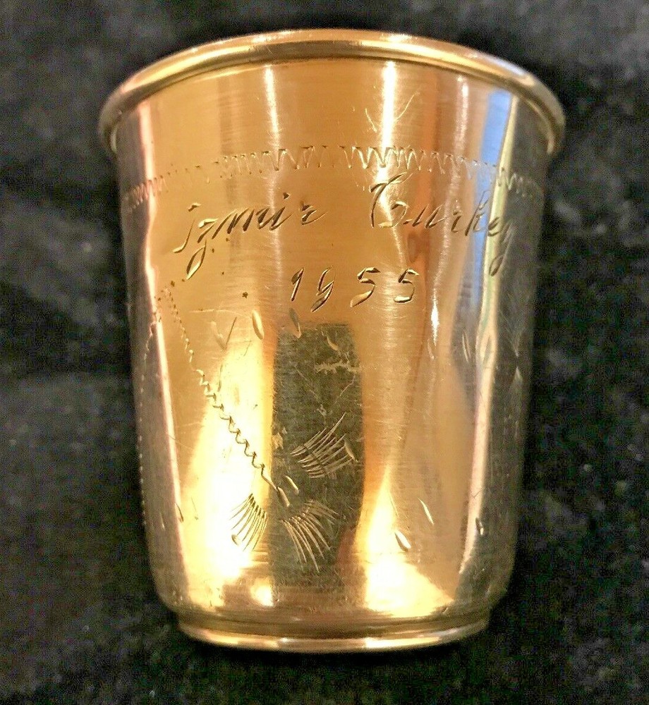 Monogrammed “RMG” 800 Silver Cup