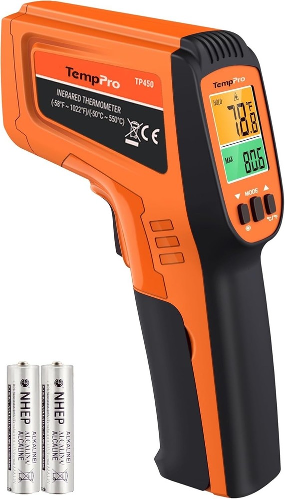 Versatile Laser Thermometer Gun - Temp Range -58 to 1022℉