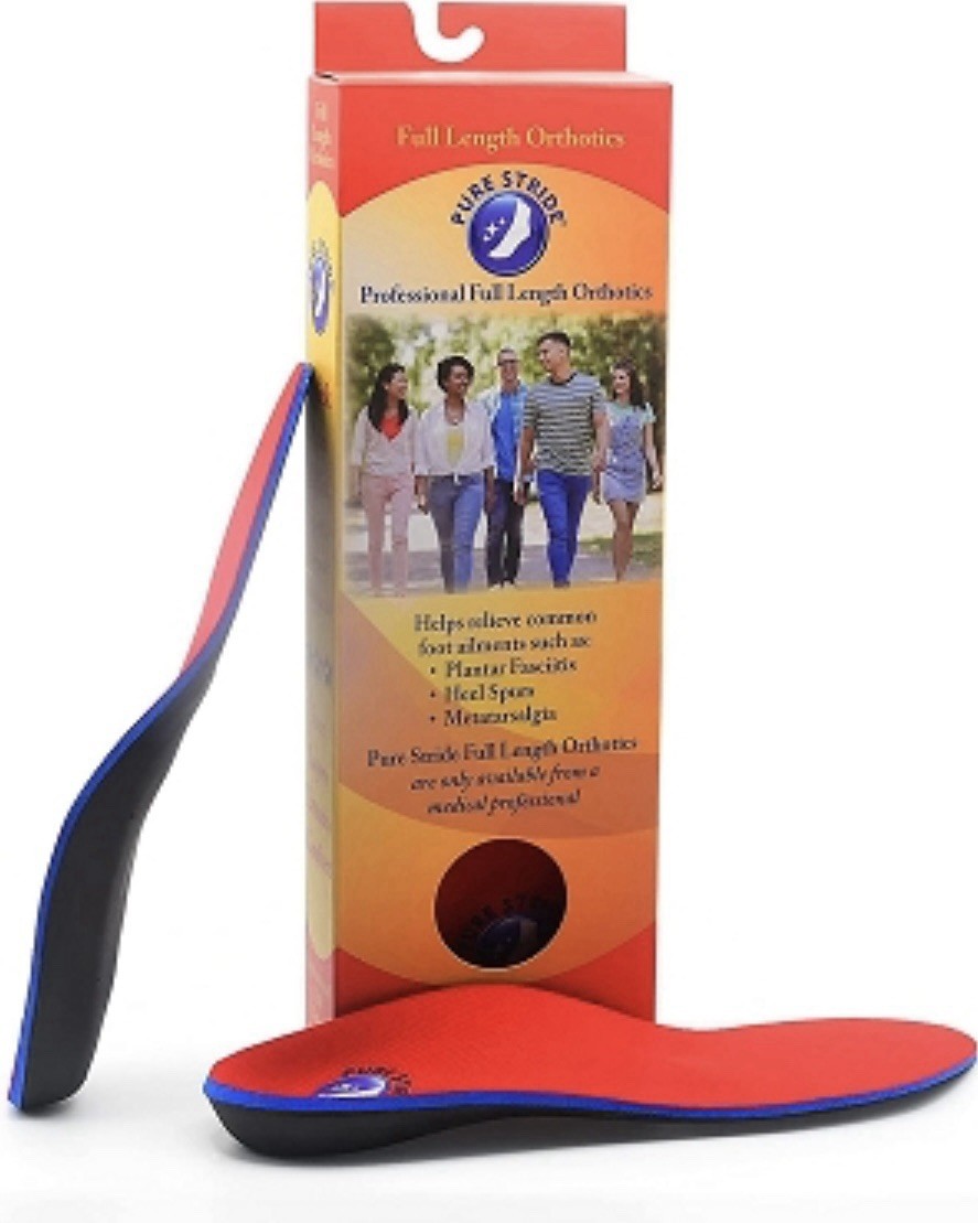 PURE STRIDE Full Length Orthotics Inserts Arch Support New In Box All Sizes
