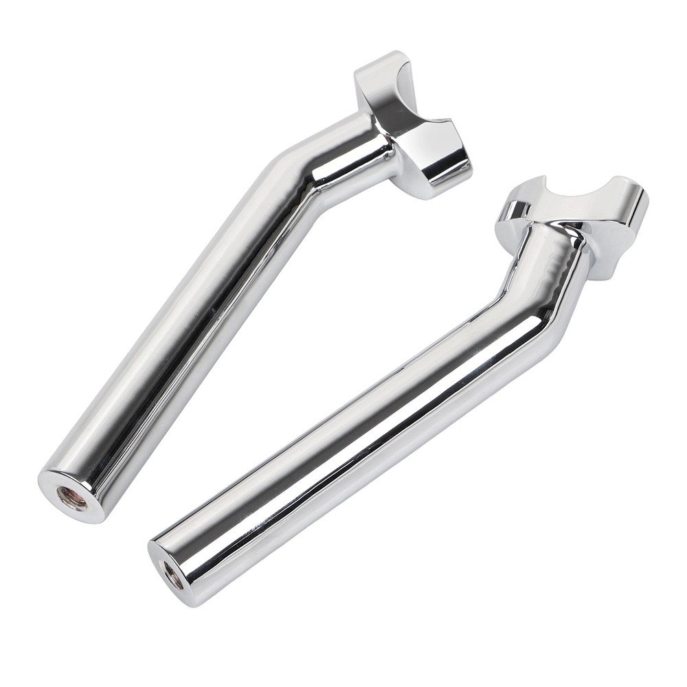 Chrome CNC 8 1/2" Pullback Handlebar Risers For Harley Dyna Fat Street Bob FXDB