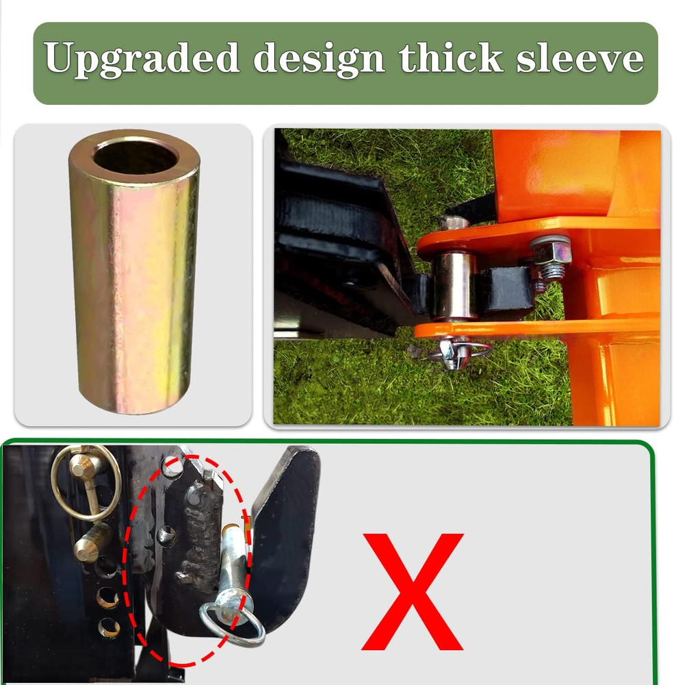 Versatile Quick Hitch Adapter with Adapter Sleeve Used to Adjust Top Link Bracke