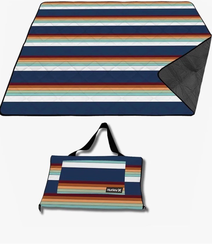 Hurley Packable Outdoor Blanket with Carry Strap
