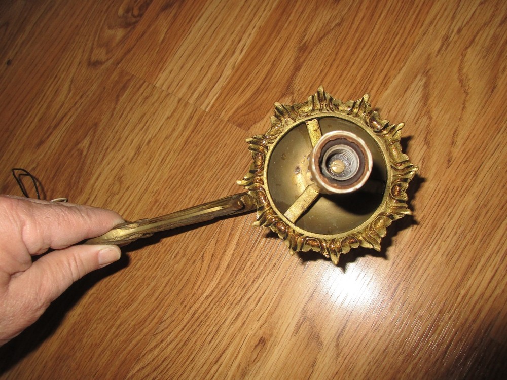 Antique Brass Ceiling Lighting Arm - Replacement Part - Original!