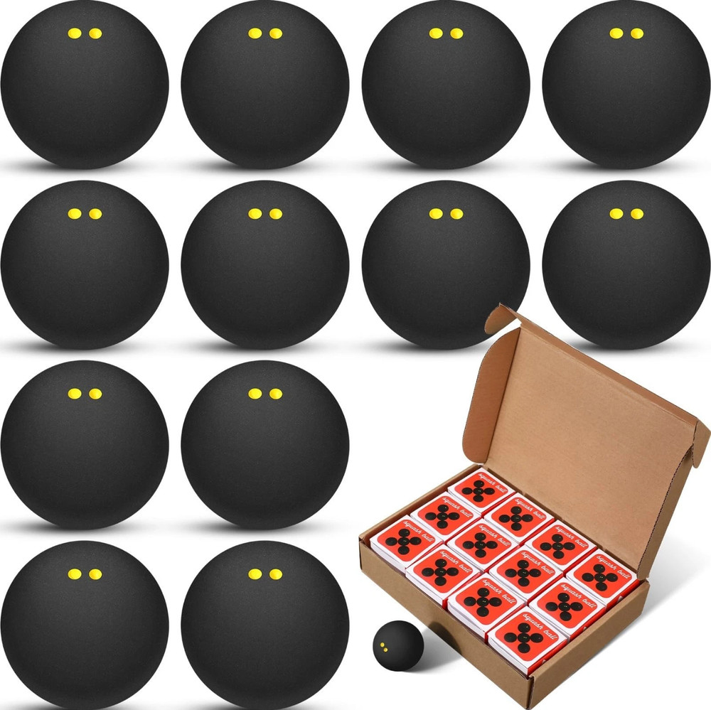 12 Pcs Squash Ball Professional High Reliability Practical to Use