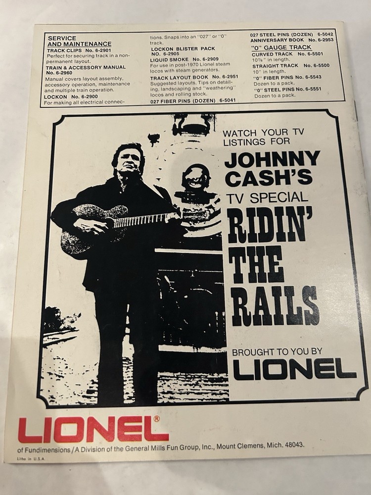 LIONEL 1976 Train Catalog