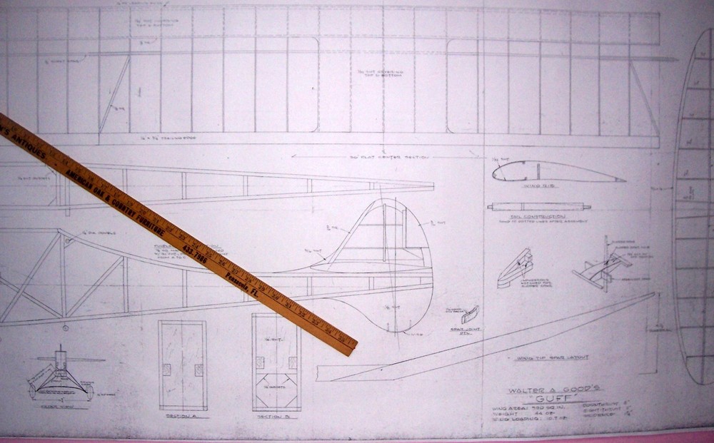Walt Good's GUFF PLAN + CONSTRUCTION ARTICLE for His First RC Model Airplane