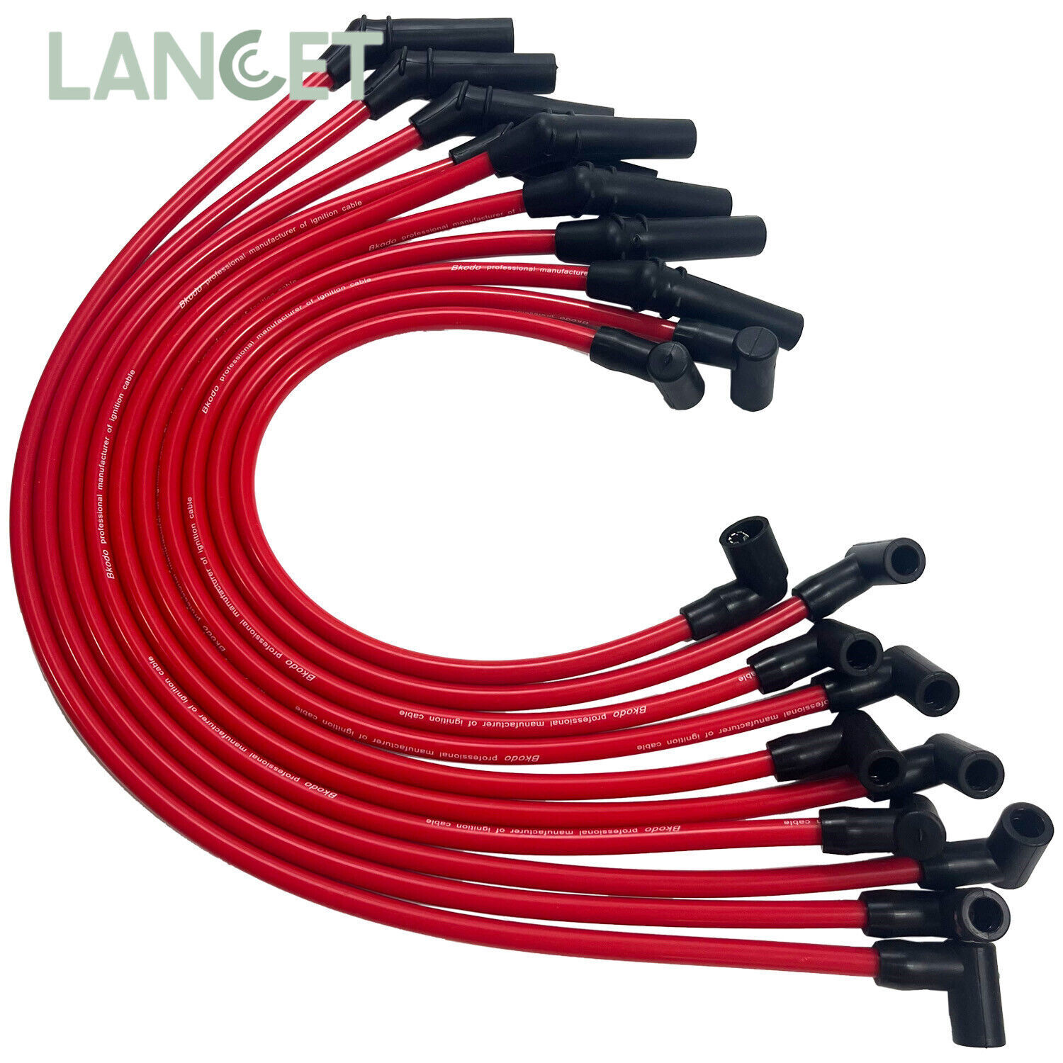 For Ford Racing 10.5mm Red Ignition Wire Set 5.8L 5.0L 351W 302 Spark Plug Wires