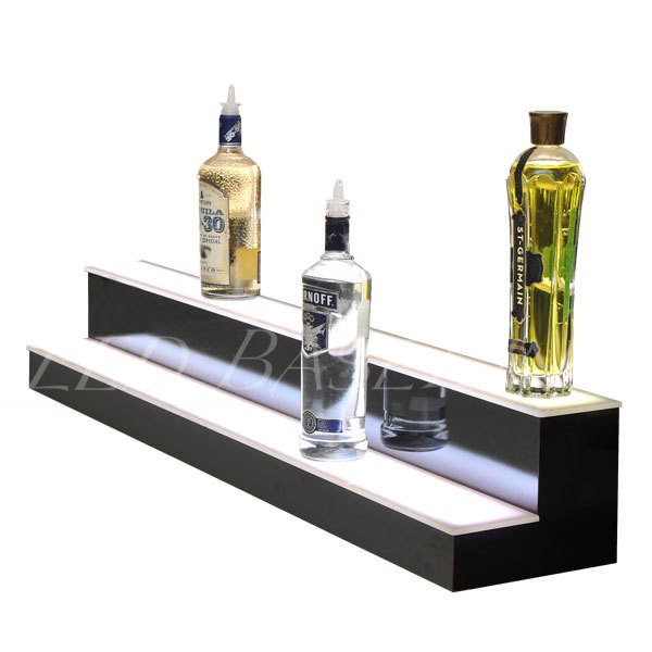 68" Lighted Led Bar Shelving 2 step Color Changing