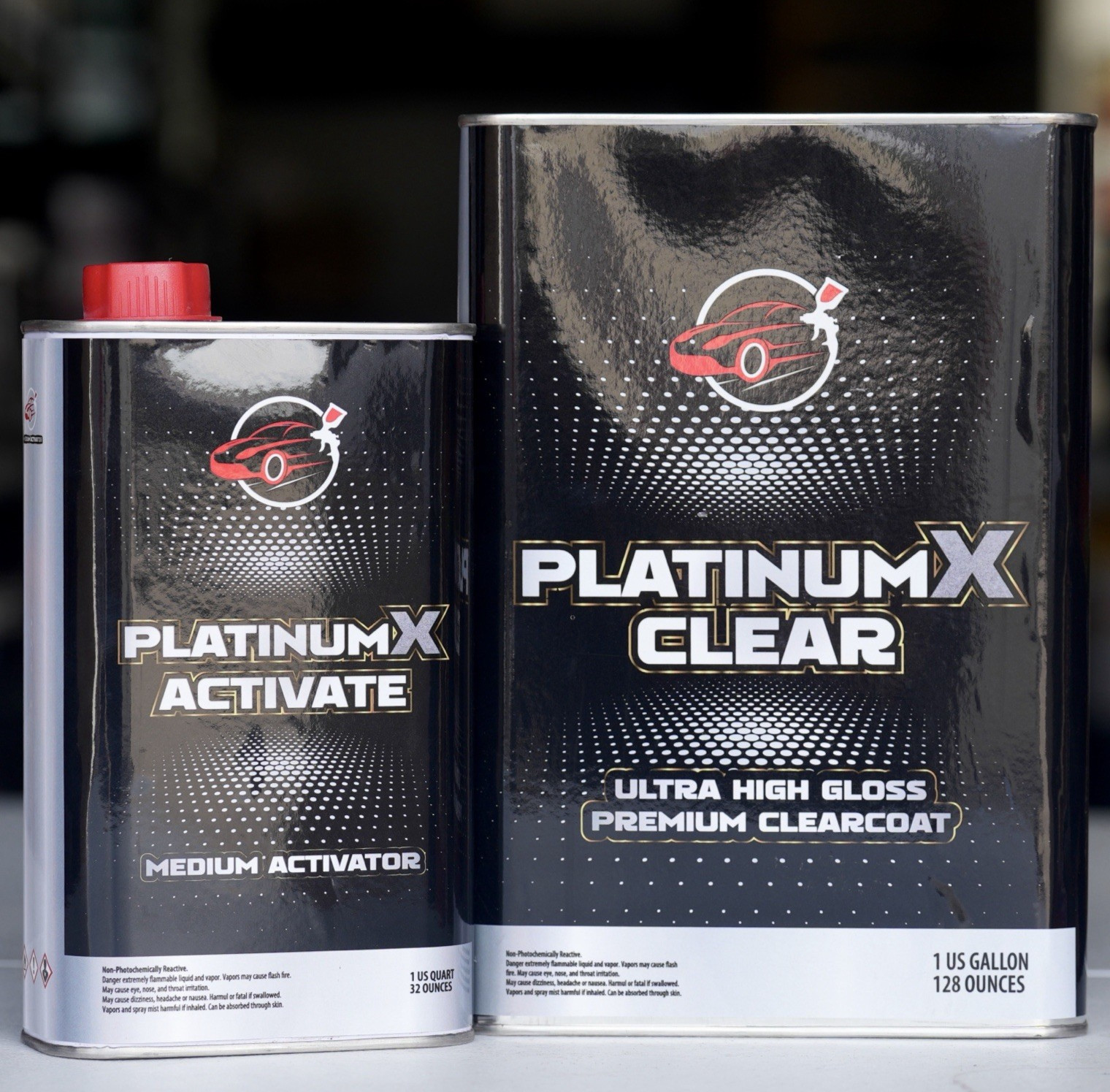 PlatinumX Ultra High Gloss 4:1 Clear Coat Gallon Kit! High Solid LV Auto