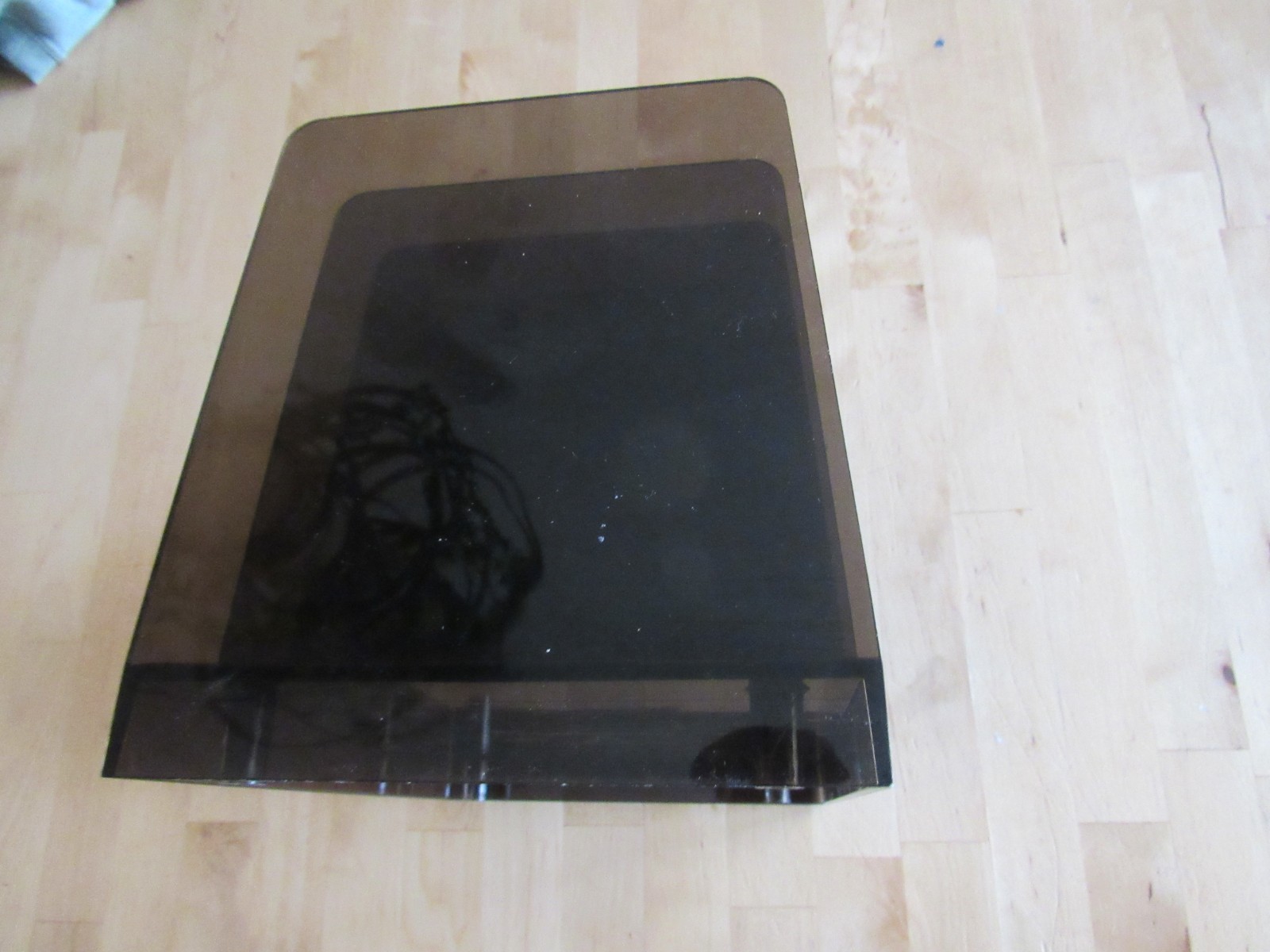 Brown Acrylic Letter Holder/ great condition!