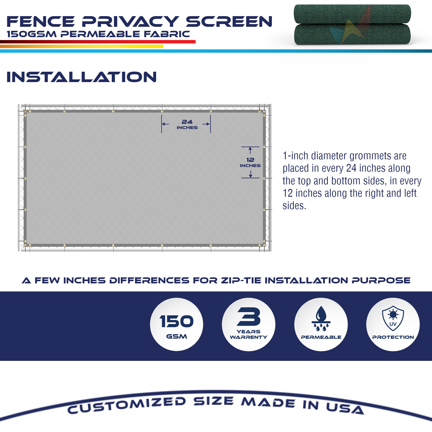 4' 5' 6' 8' Feet Tall Green Privacy Fence Windscreen Shade Mesh Fabric Shade Net