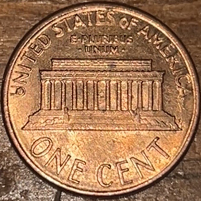1988 1 Cent Big Die Break Error - Unique Penny Error