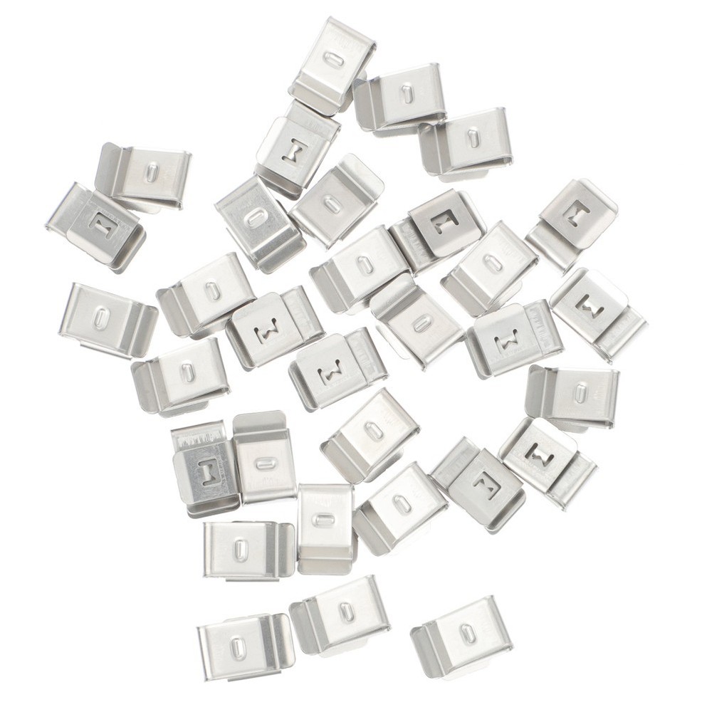 30 Pcs Trailer Frame Wire Clips Stainless Steel Solar Panel Cable Clamp