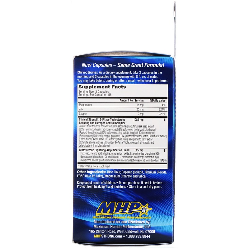 MHP T-Bomb 3Xtreme Testosterone Formula 168 Capsules - 2 Pack