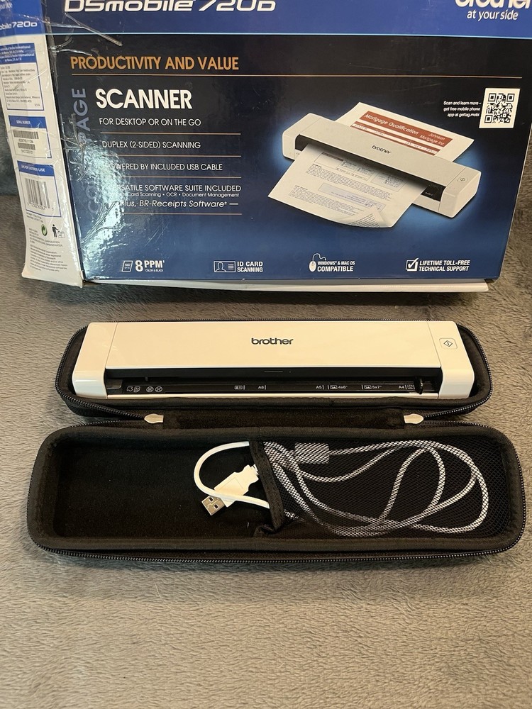 Brother DS-720D Duplex Mobile Scanner Portable USB Document Scanner