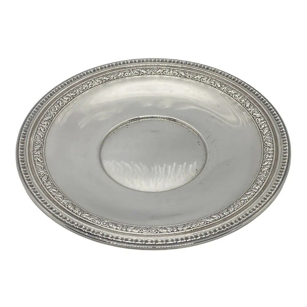Reed & Barton 10 1/2” Sandwich Plate Bel Air Silverplate #1201 Mid 20th Century