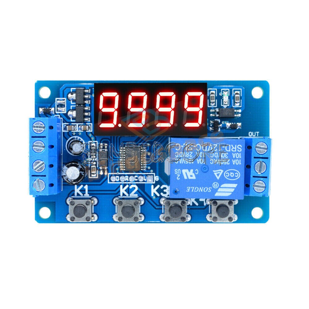 DC12V Automation Trigger Cycle Delay Timer Control Relay Switch Module
