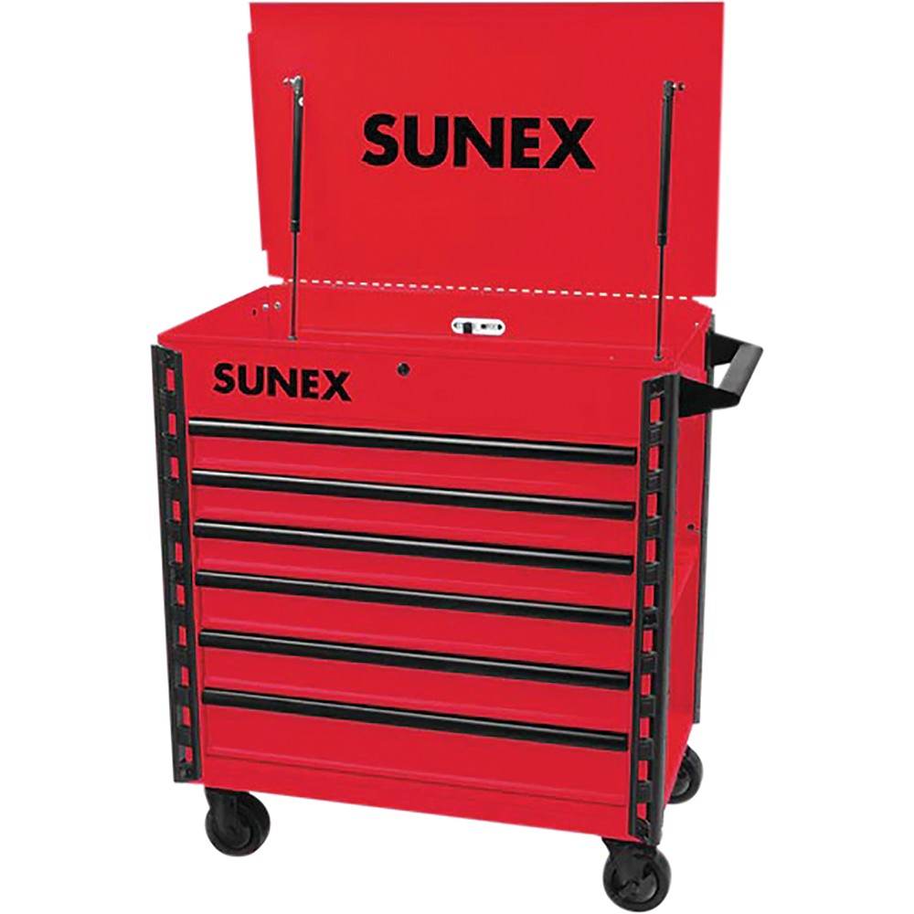 Premium Full Drawer Service Cart - RED SUU-8057XTR