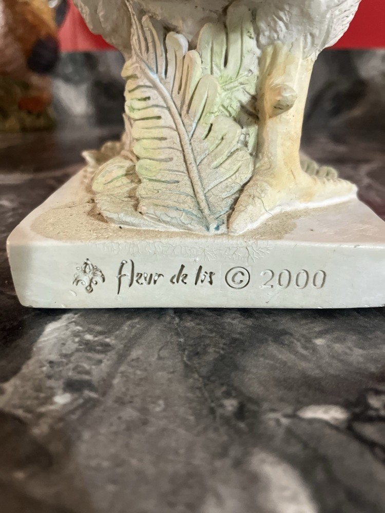 2000 Fleur De Lis Rooster 13 In Tall