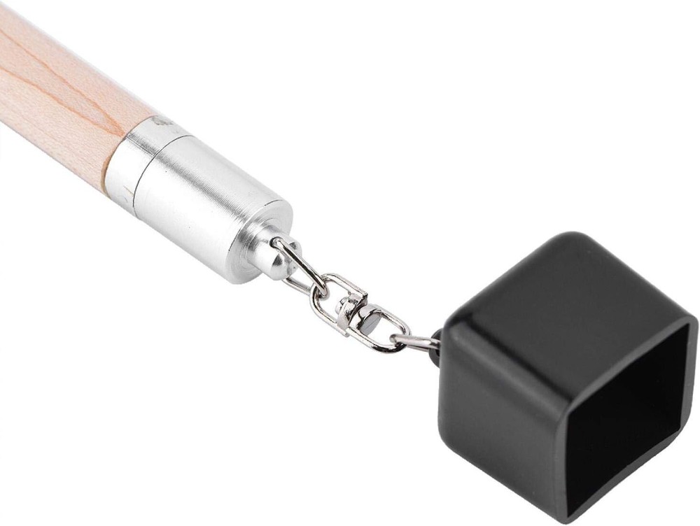 2-in-1 Chalk Holder Cue Tip Pricker Tool - Portable Billiard Pool Cue Accessory