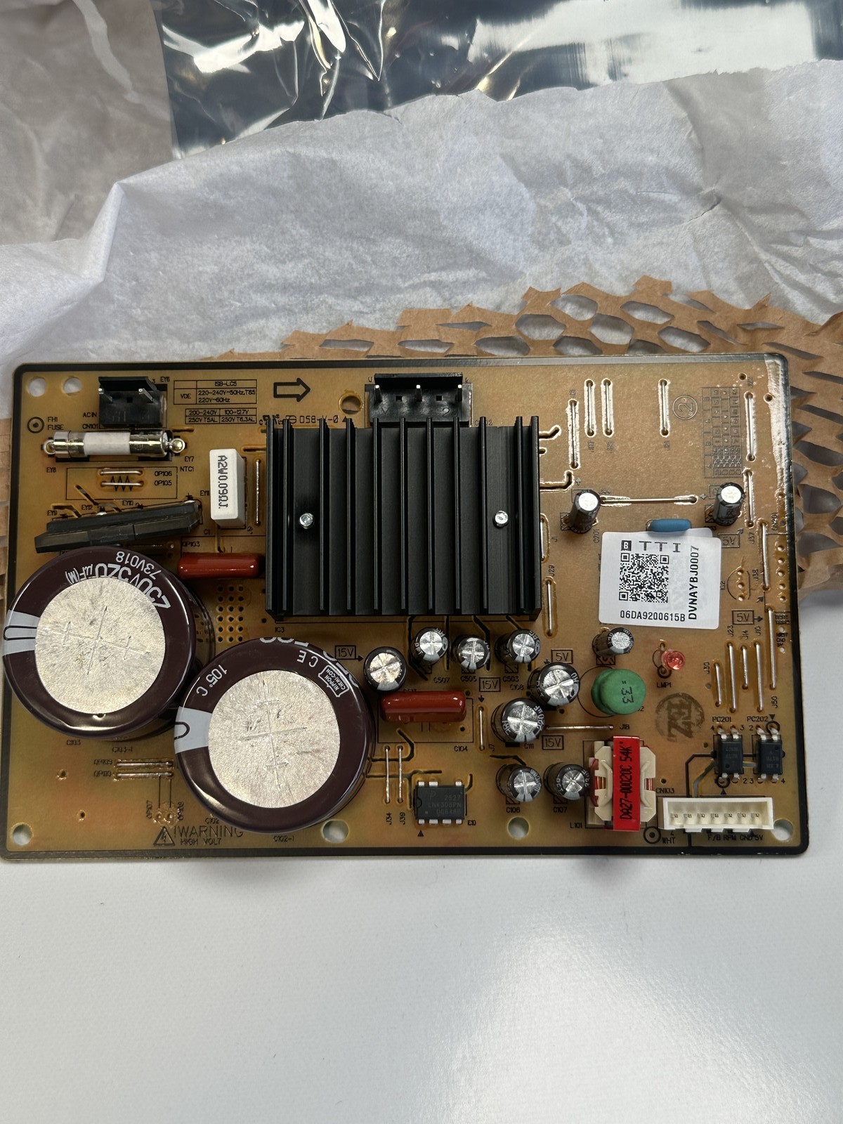 Samsung DA92-00615B Inverter PCB Assembly Main Control Board New Service Pack