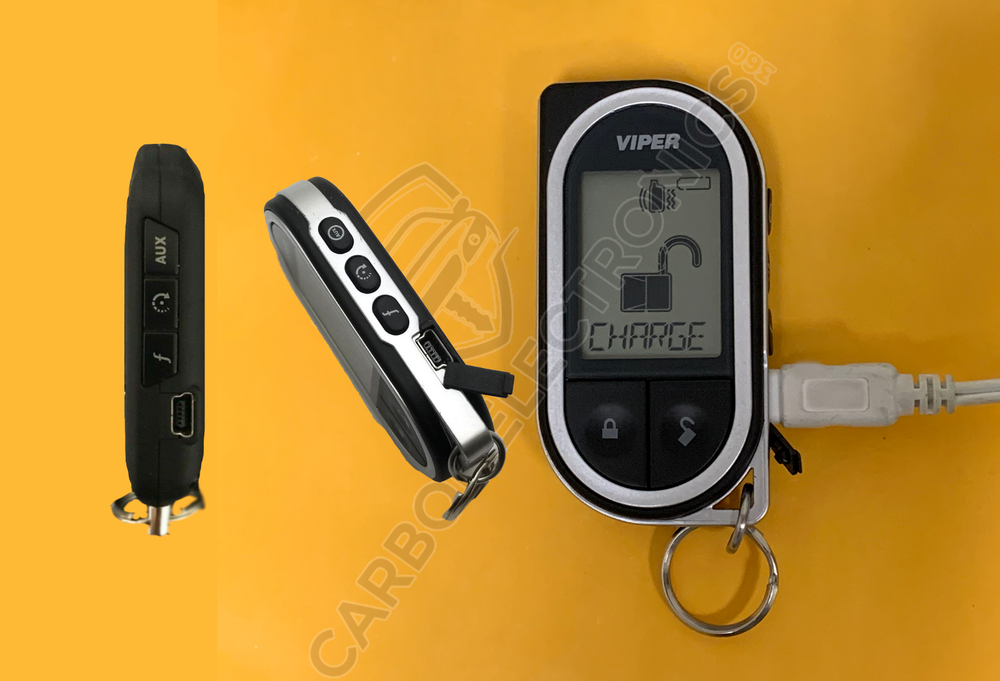 Wall charger for Viper, Python, Clifford remote transmitters with mini USB plug