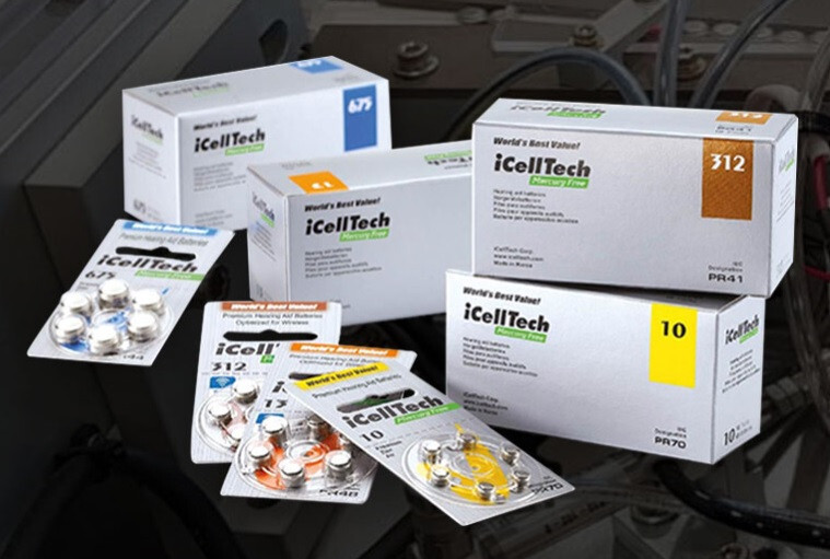 Icelltech Size 312 Hearing Aid Batteries compare to Amazon Basics pack 30 Count